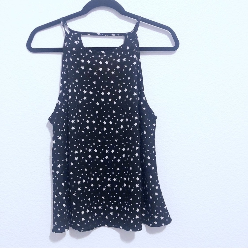 Star print blouse size medium